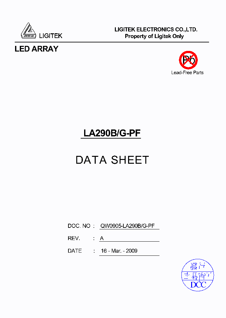 LA290B-G-PF_4798905.PDF Datasheet