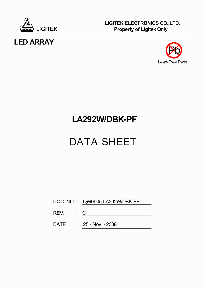 LA292W-DBK-PF_4793526.PDF Datasheet