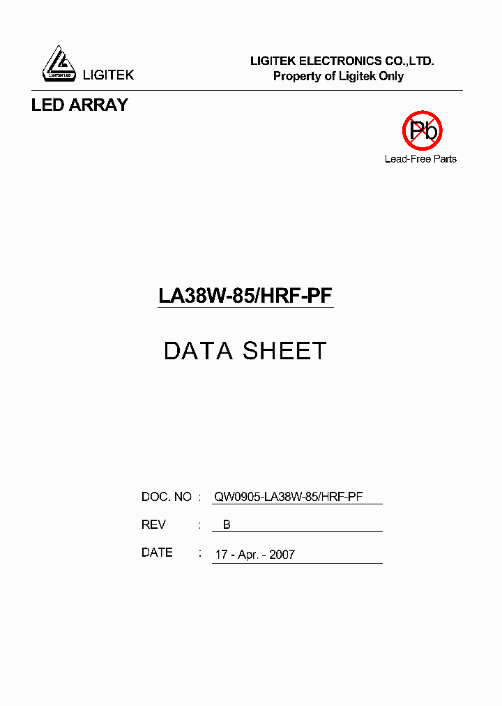 LA38W-85-HRF-PF_4519640.PDF Datasheet