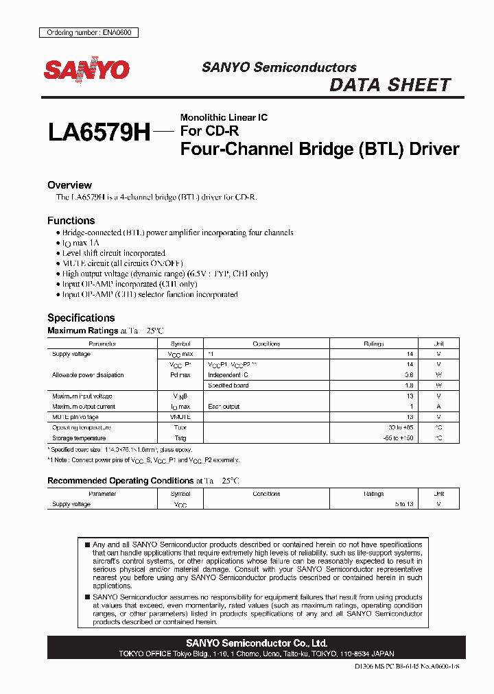 LA6579H_4457837.PDF Datasheet