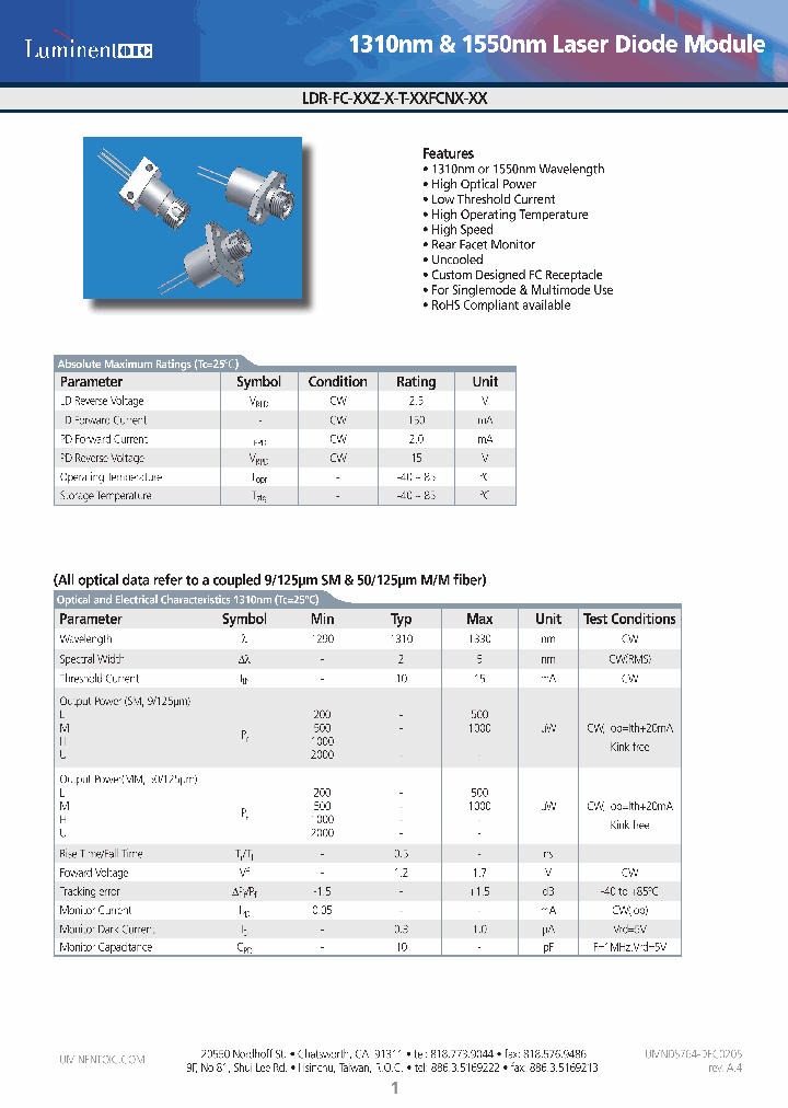 LDR-FC-31Z-H-T-AMFCNL-G5_4608510.PDF Datasheet