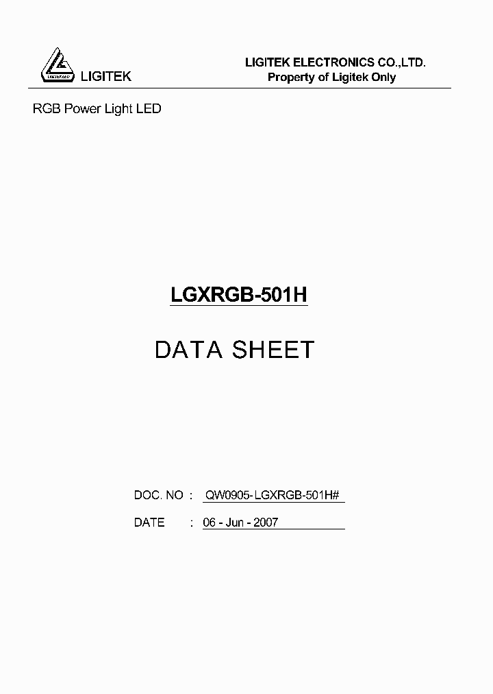 LGXRGB-501H_4690433.PDF Datasheet