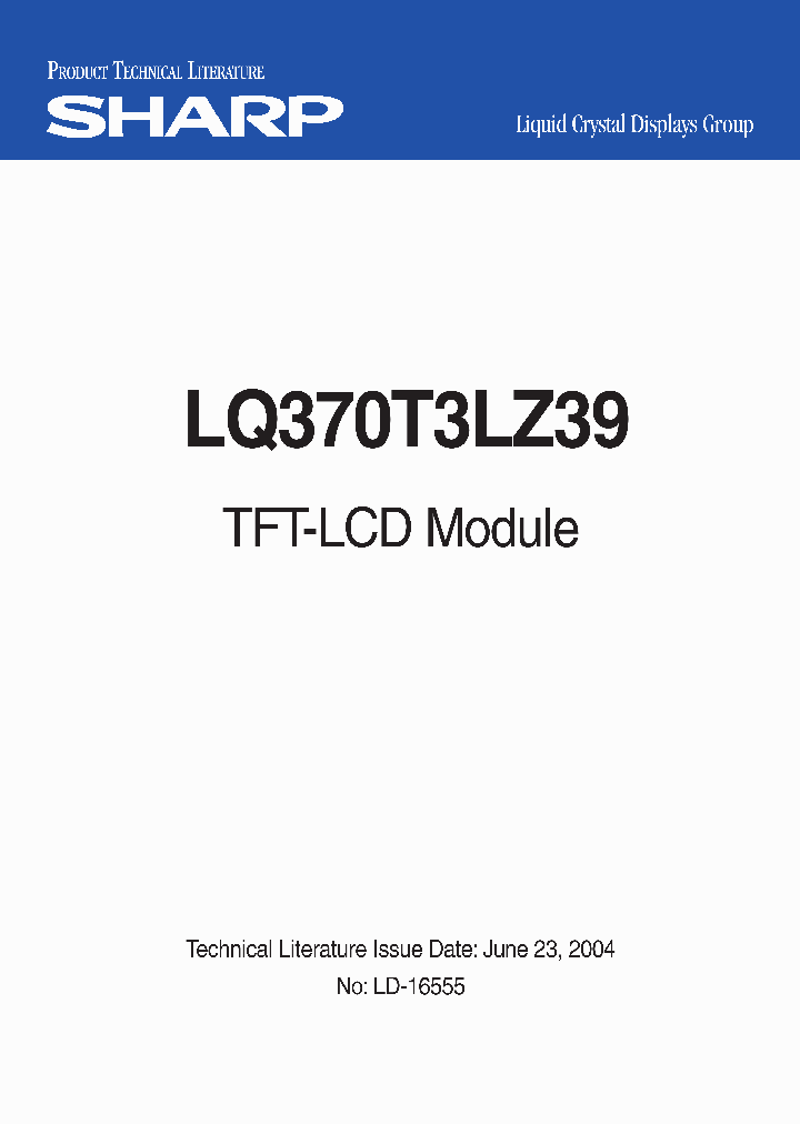LQ370T3LZ39_4326326.PDF Datasheet