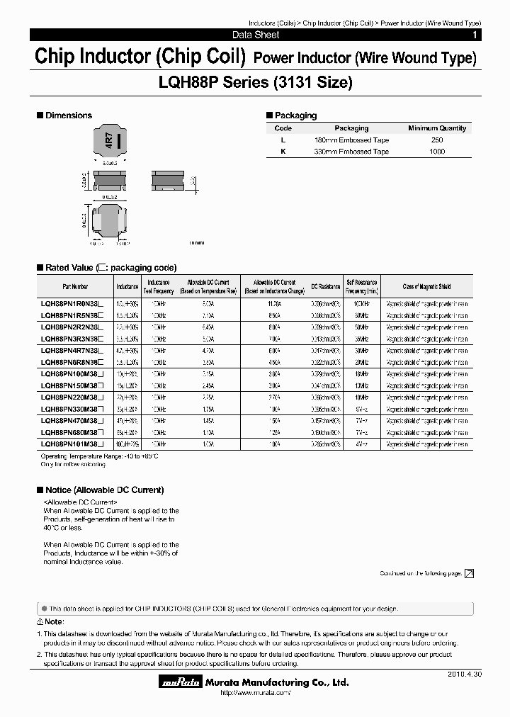 LQH88PN101M38P_4552343.PDF Datasheet