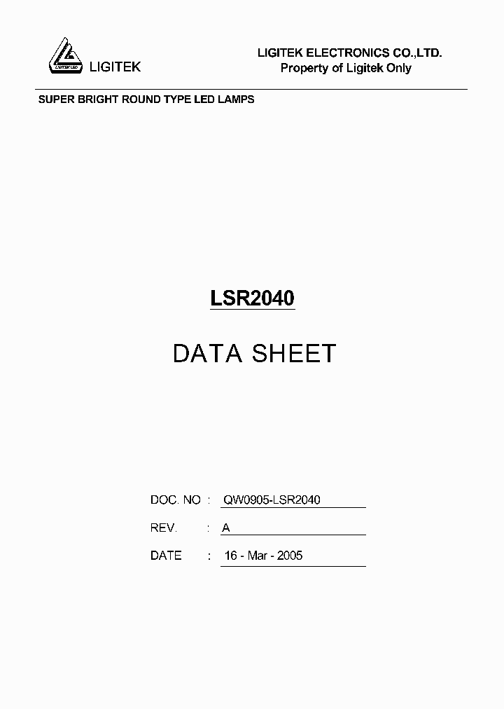 LSR2040_4780078.PDF Datasheet