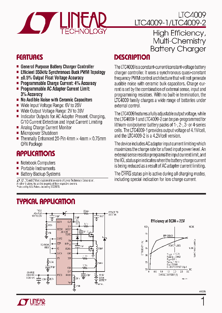 LTC4009-1_4520754.PDF Datasheet Download --- IC-ON-LINE