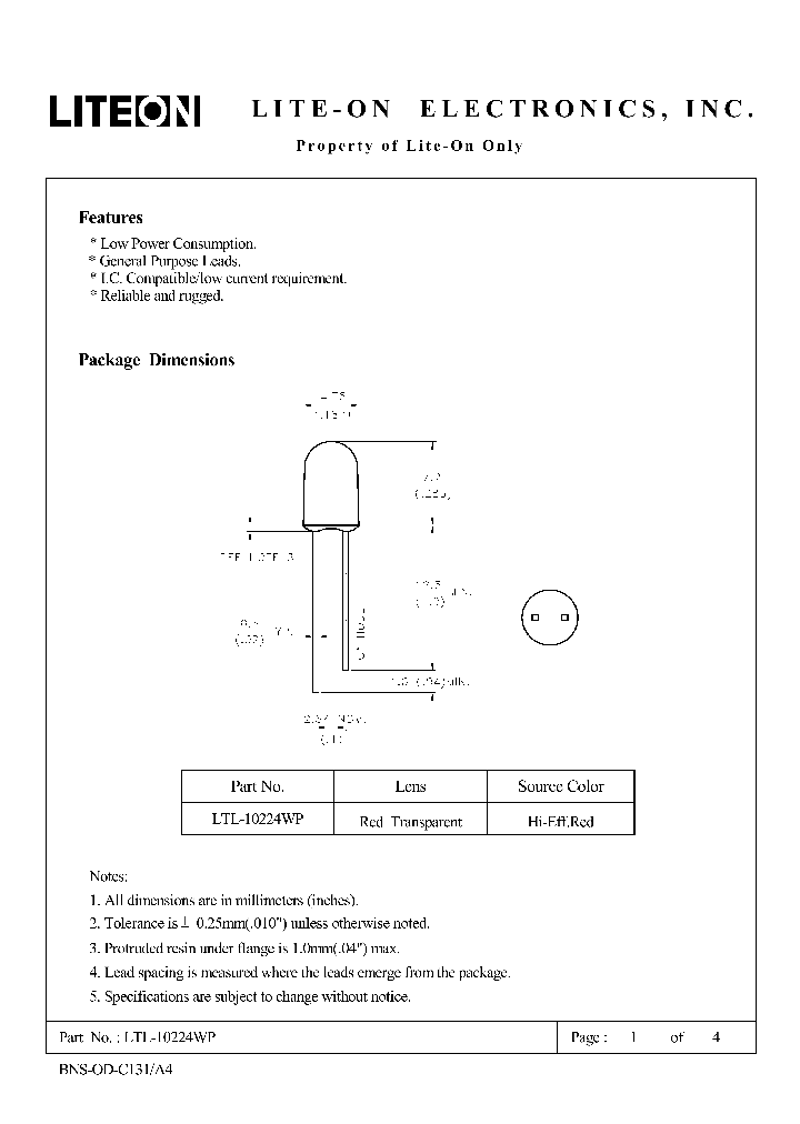 LTL-10224WP_4706964.PDF Datasheet