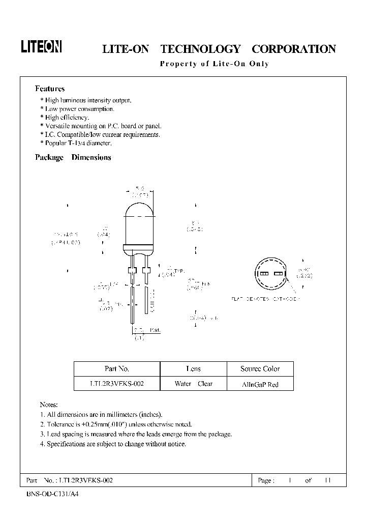 LTL2R3VEKS-002_4737625.PDF Datasheet