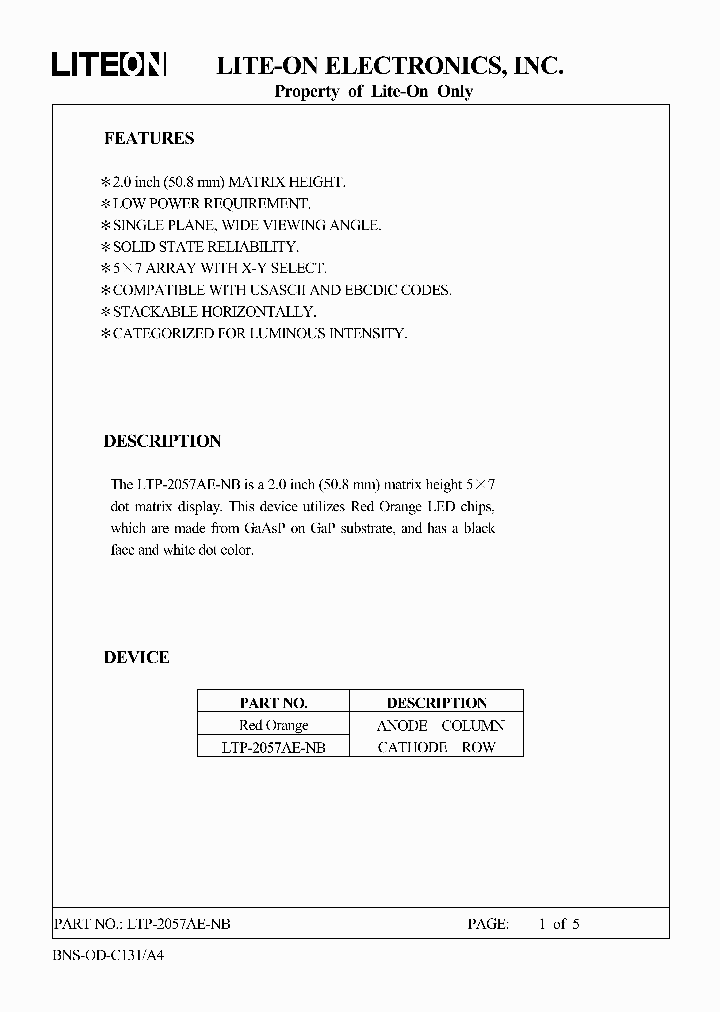 LTP-2057AE-NB_4651930.PDF Datasheet