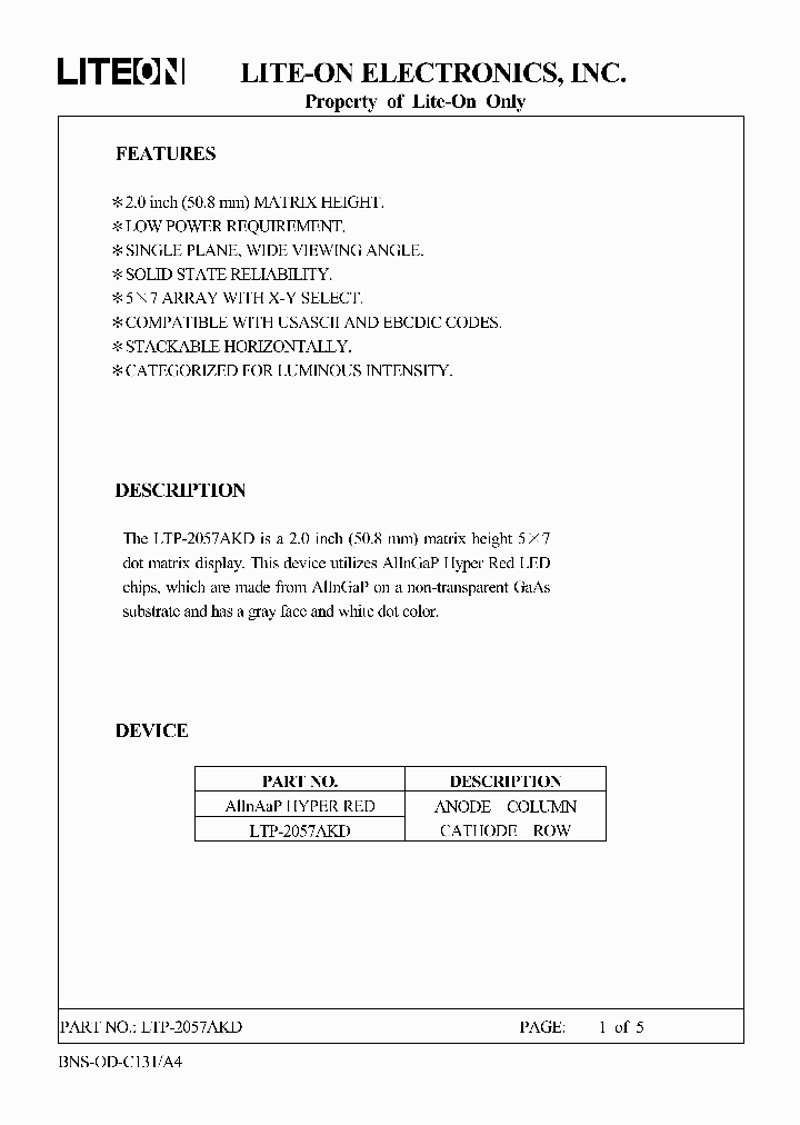 LTP-2057AKD_4651935.PDF Datasheet