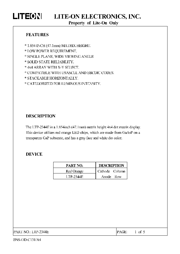 LTP-2344E_4707822.PDF Datasheet