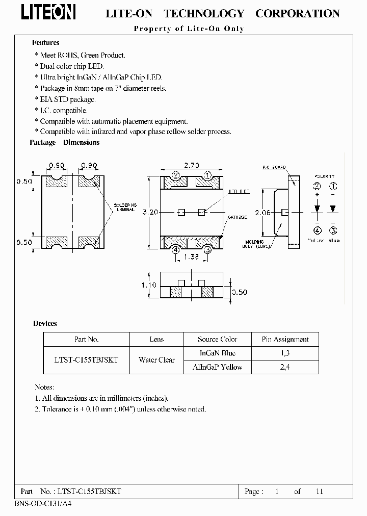 LTST-C155TBJSKT_4536119.PDF Datasheet