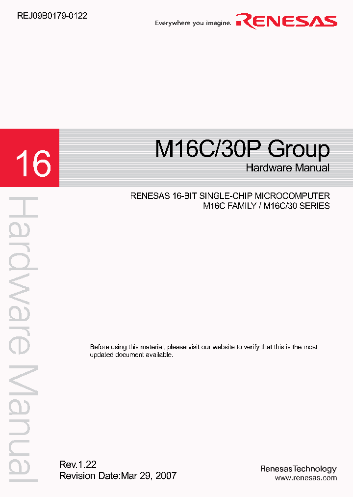 M16C30P07_4254780.PDF Datasheet
