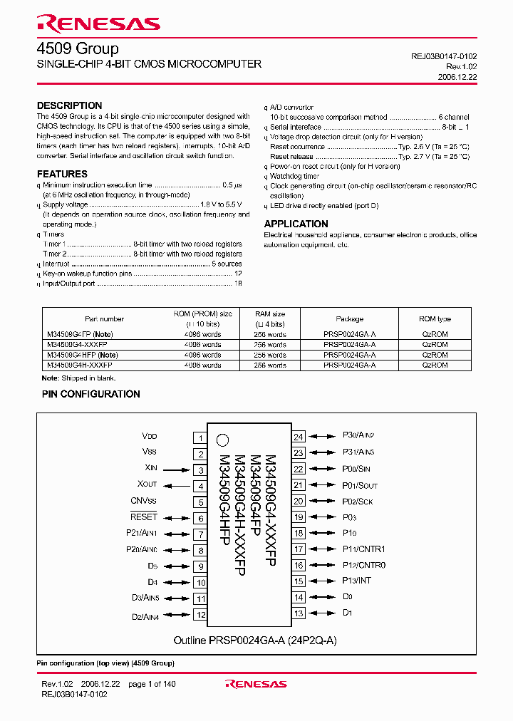 M34509G4-XXXFP_4633113.PDF Datasheet