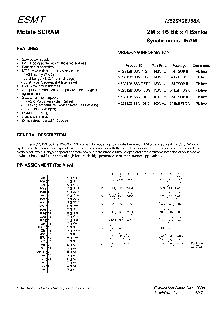 M52S128168A-7TG_4472557.PDF Datasheet