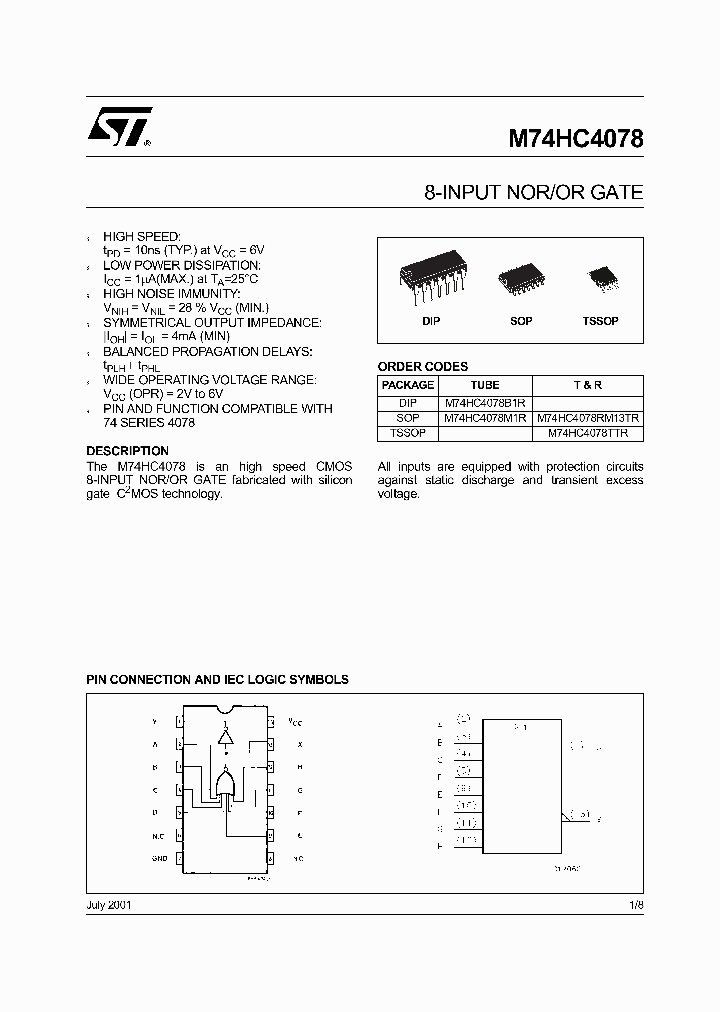 M74HC4078RM13TR_4347581.PDF Datasheet