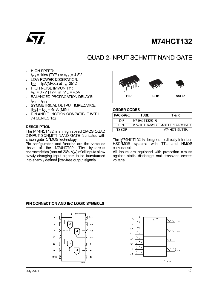 M74HCT132RM13TR_4788620.PDF Datasheet