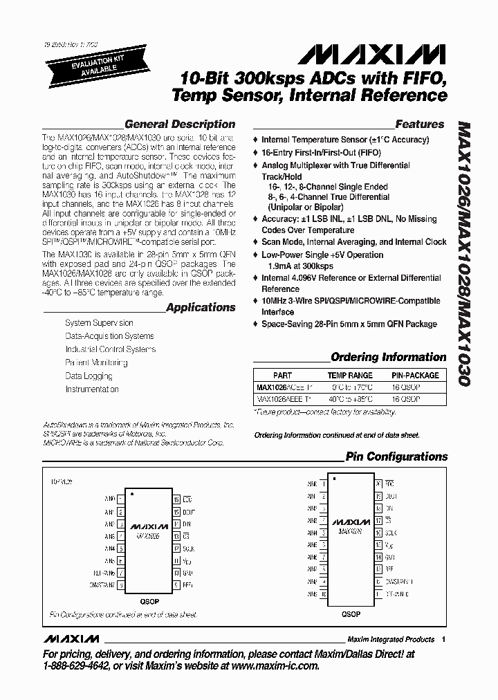 MAX1030BEGI-T_4525235.PDF Datasheet