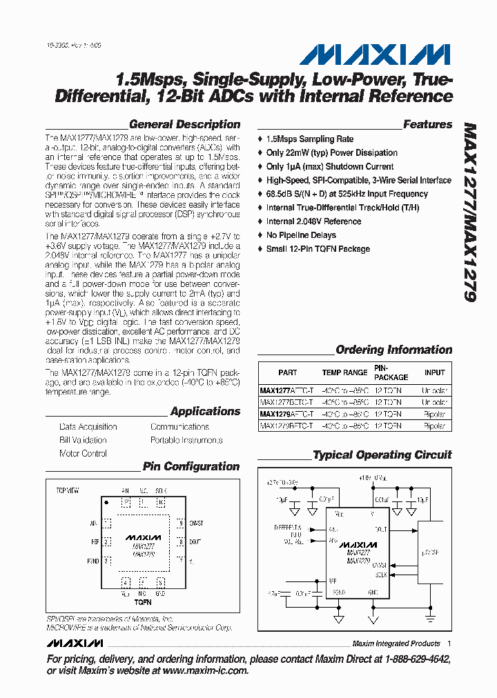 MAX1277BETC-T_4780055.PDF Datasheet
