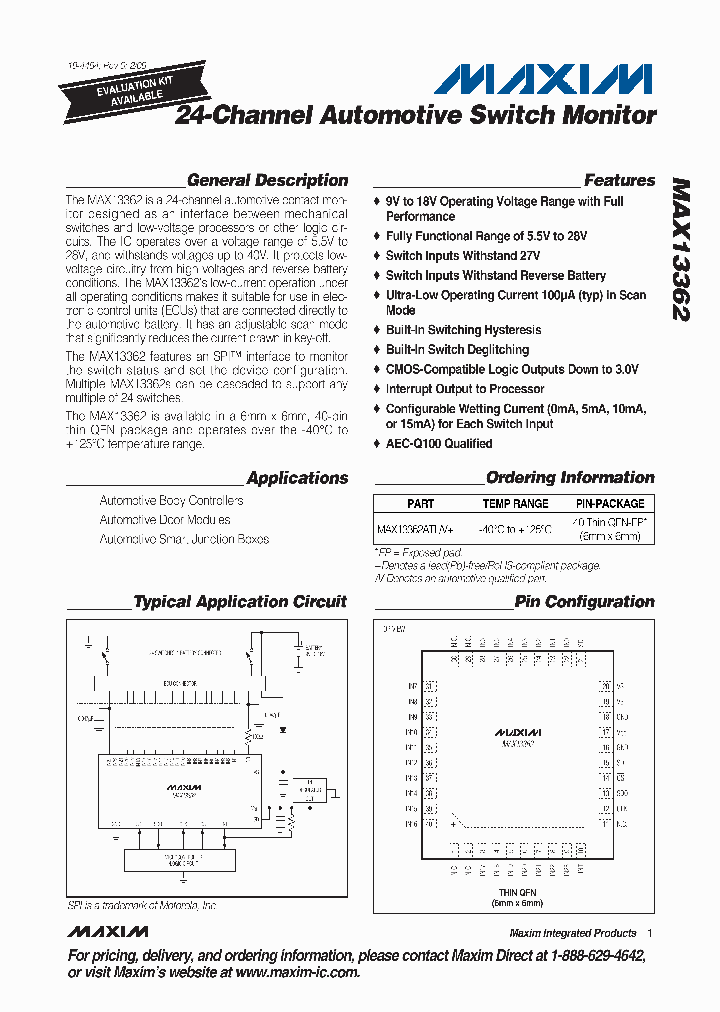 MAX13362_4711343.PDF Datasheet Download