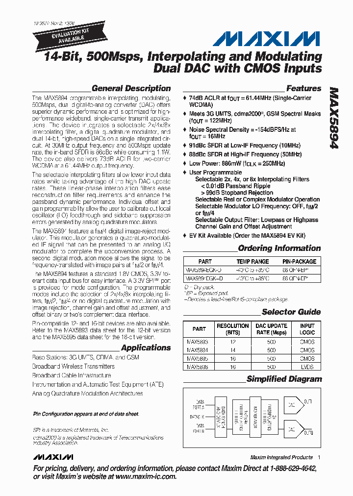 MAX5894EGKD_4655097.PDF Datasheet