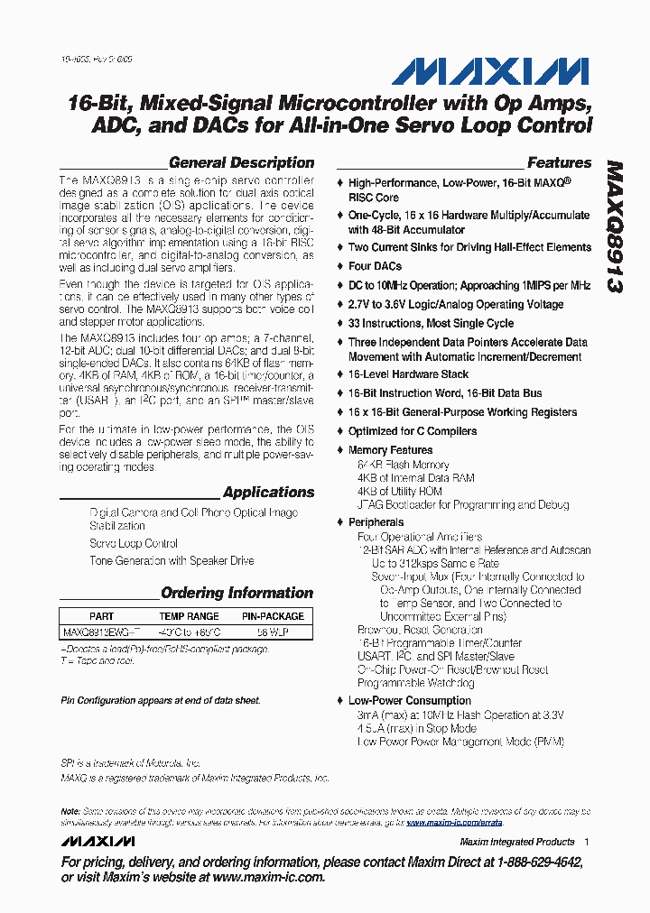 MAXQ8913_4464027.PDF Datasheet