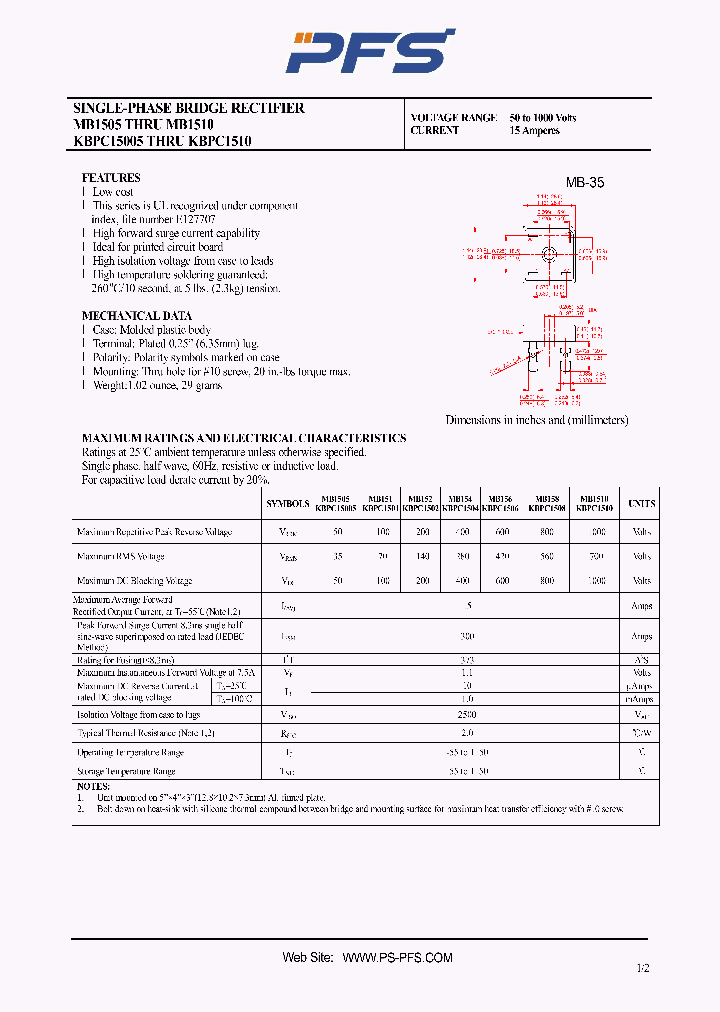 MB1505KBPC15005_4851123.PDF Datasheet