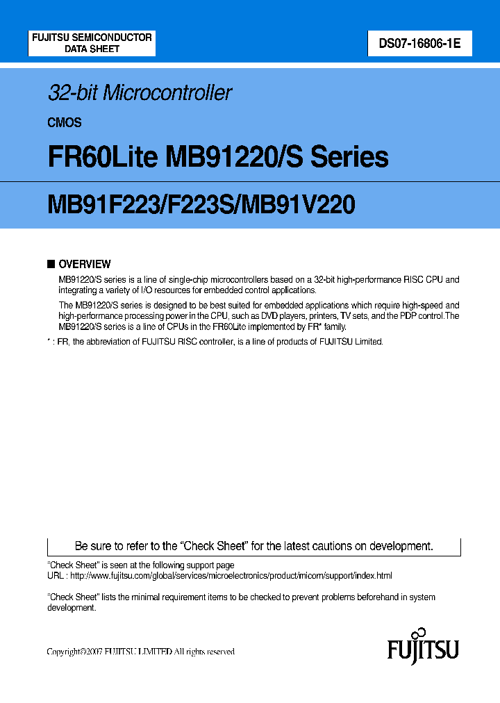 MB91220_4187752.PDF Datasheet