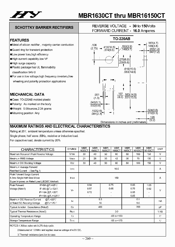 MBR1650CT_4307060.PDF Datasheet