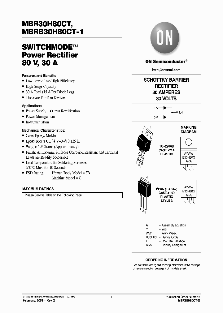 MBR30H80CT_4739245.PDF Datasheet