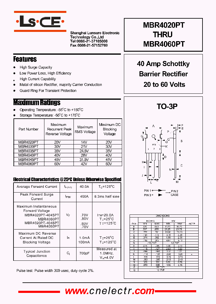 MBR4020PT_4540594.PDF Datasheet