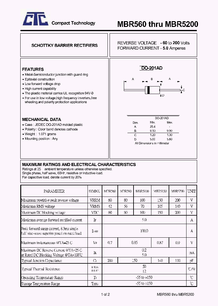 MBR5150_4527447.PDF Datasheet