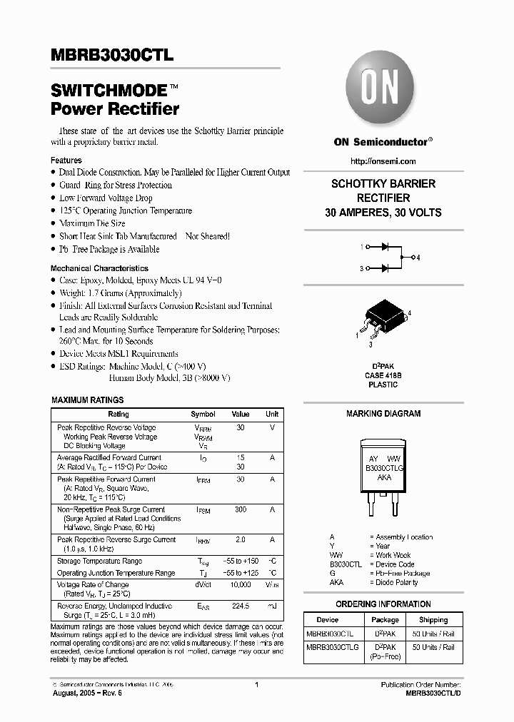 MBRB3030CTLG_4642063.PDF Datasheet