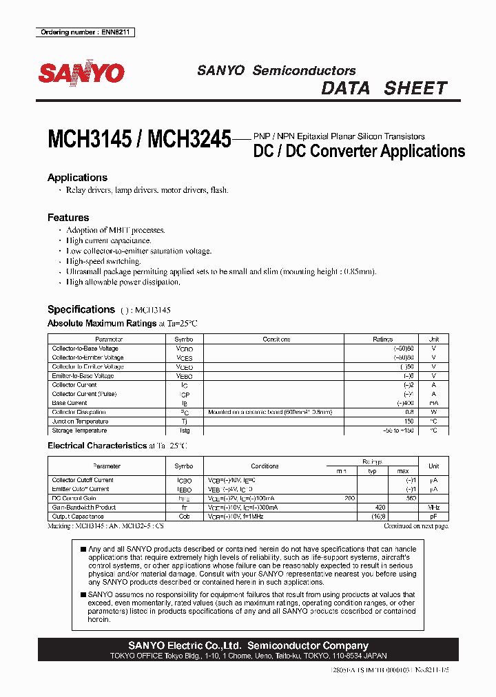 MCH3145_4214451.PDF Datasheet