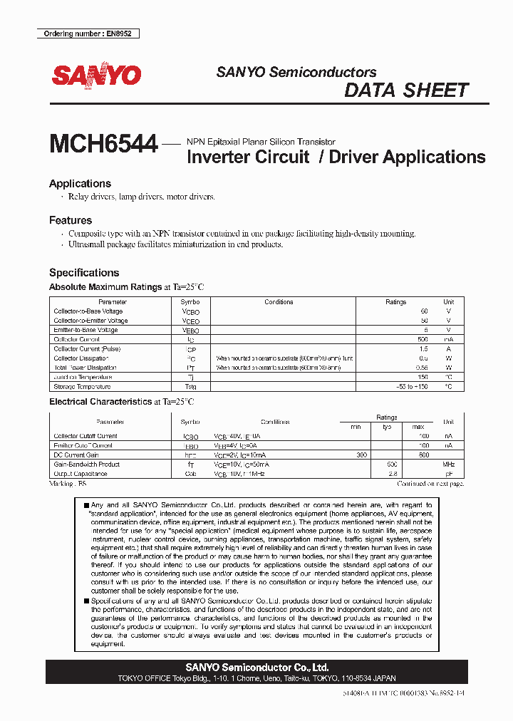 MCH6544_4251486.PDF Datasheet