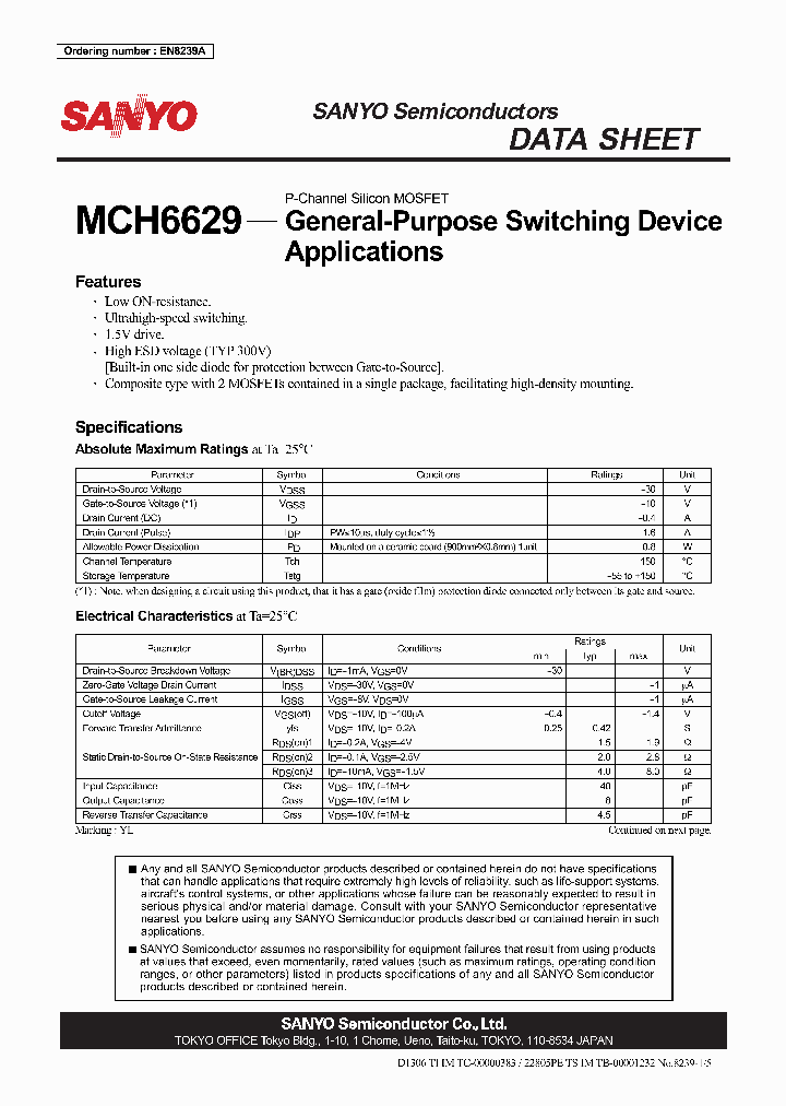 MCH6629_4414846.PDF Datasheet