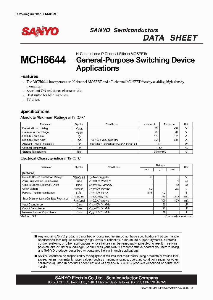 MCH6644_4789008.PDF Datasheet