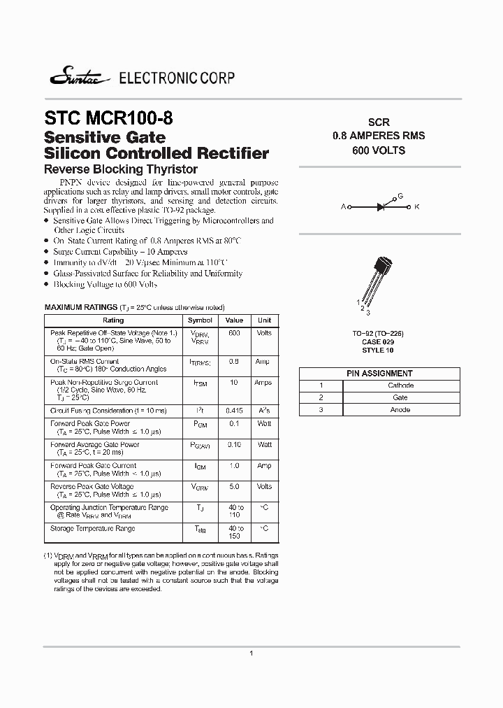 MCR100-8_4408552.PDF Datasheet