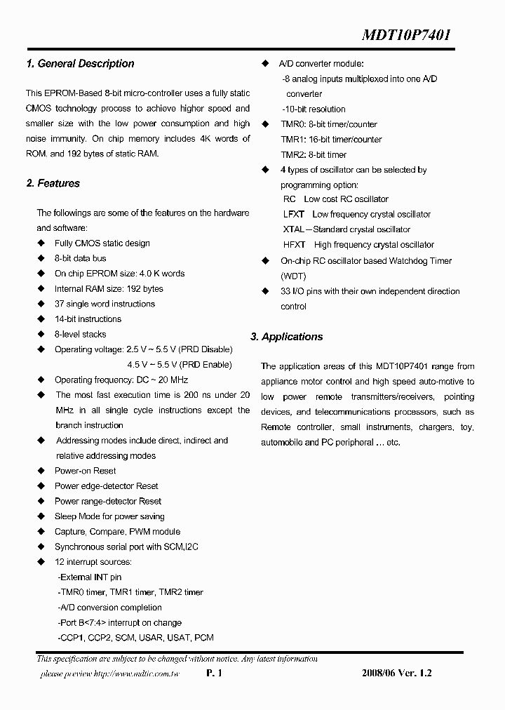 MDT10P7401_4236865.PDF Datasheet