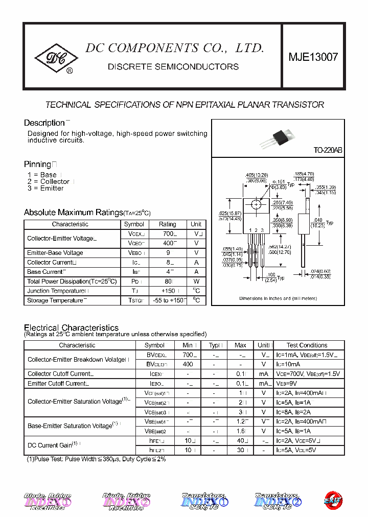 MJE13007_4754914.PDF Datasheet