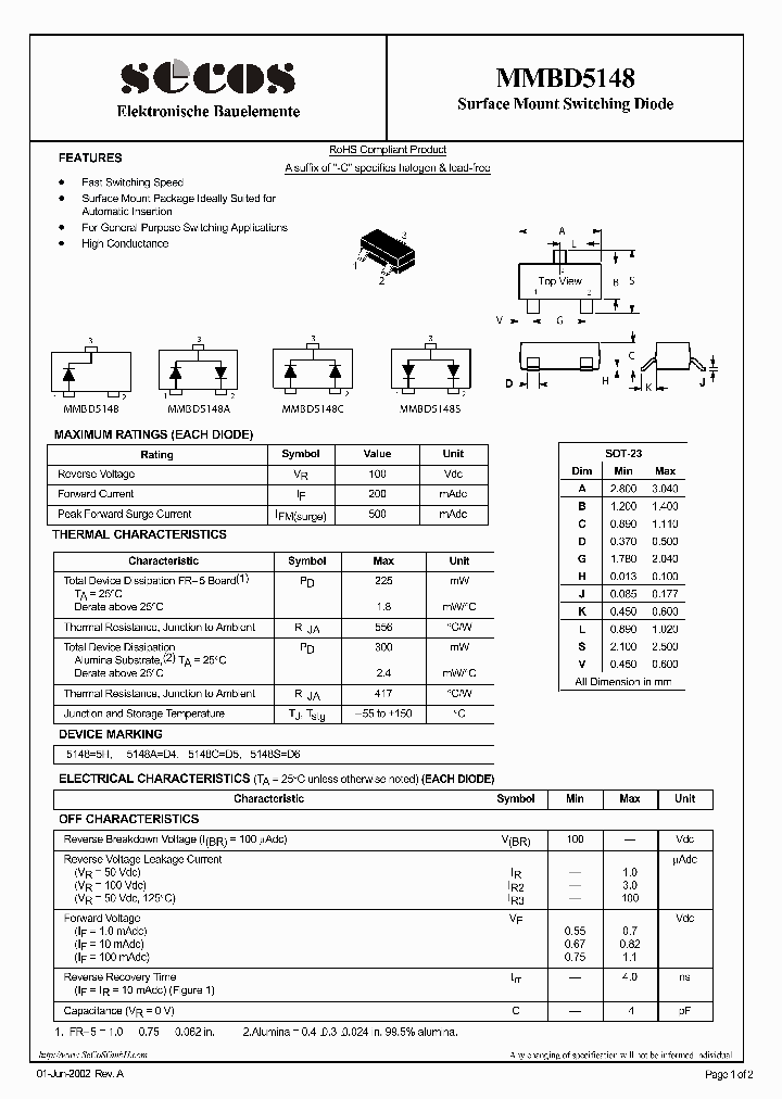 MMBD5148_4424903.PDF Datasheet