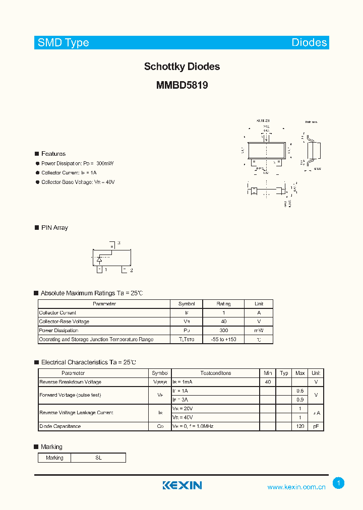 MMBD5819_4335993.PDF Datasheet