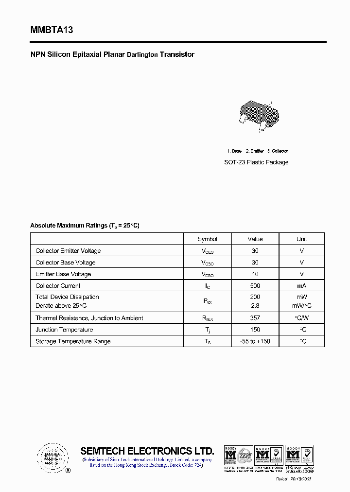 MMBTA13_4420360.PDF Datasheet