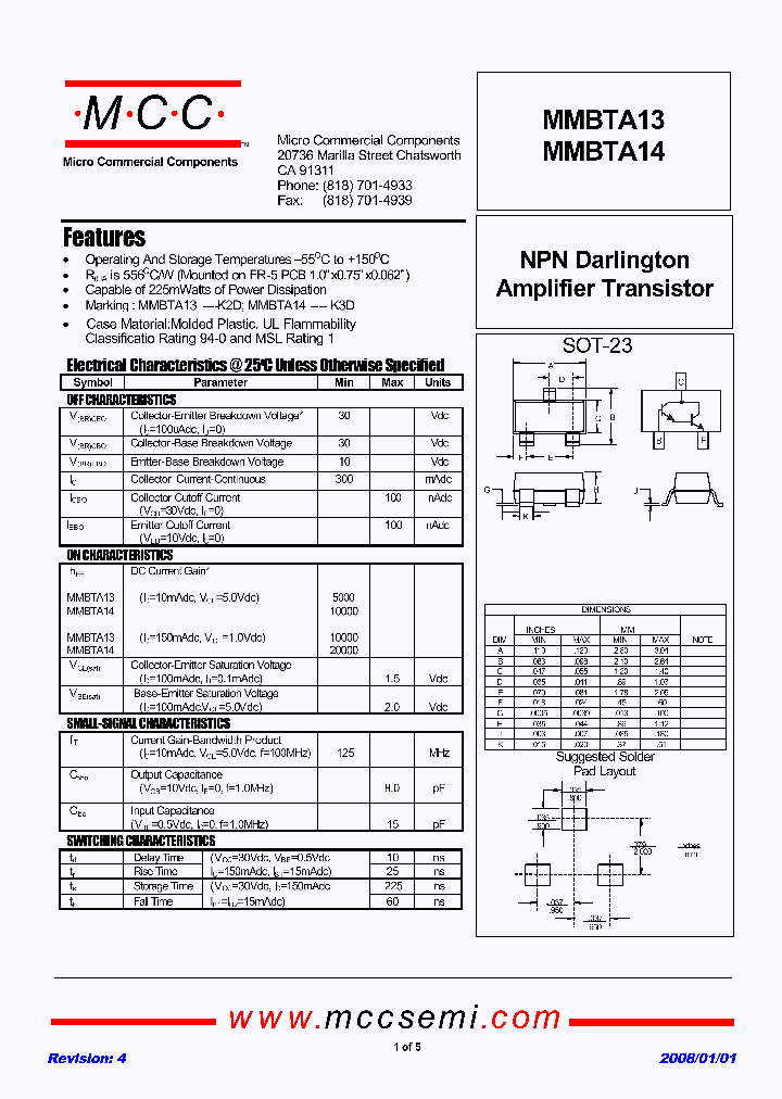 MMBTA13-TP_4738512.PDF Datasheet