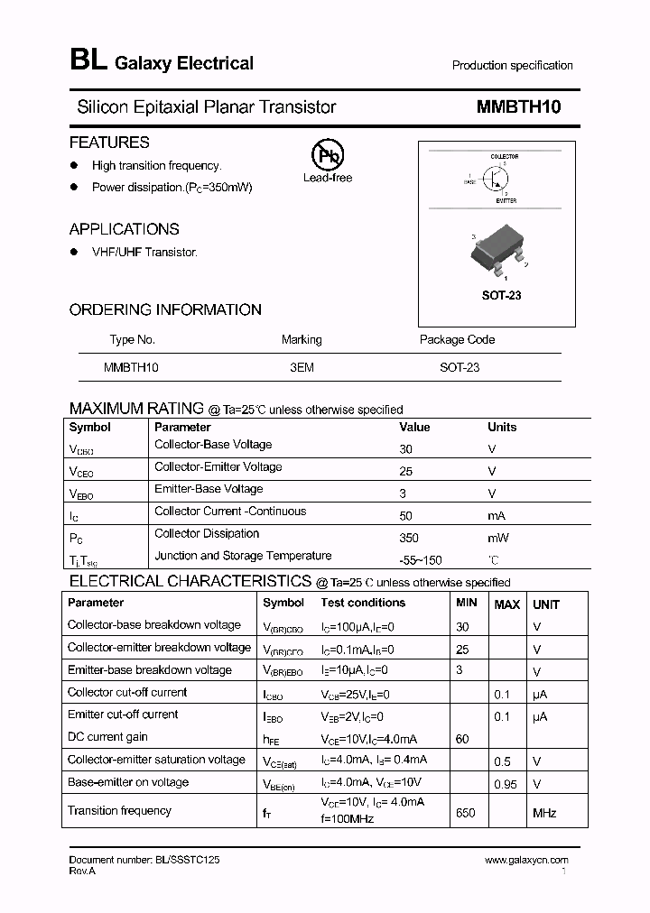 MMBTH10_4232993.PDF Datasheet