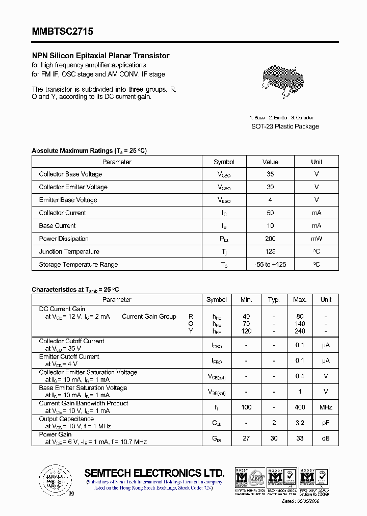 MMBTSC2715_4603565.PDF Datasheet