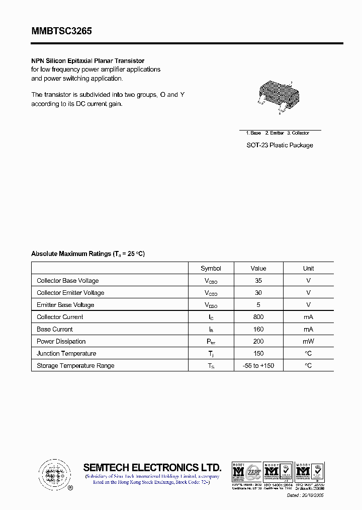 MMBTSC3265_4609637.PDF Datasheet