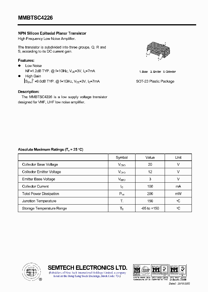 MMBTSC4226_4609647.PDF Datasheet