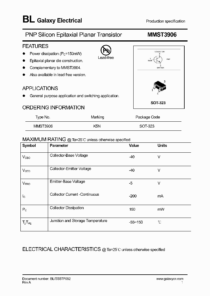 MMST3906_4182952.PDF Datasheet