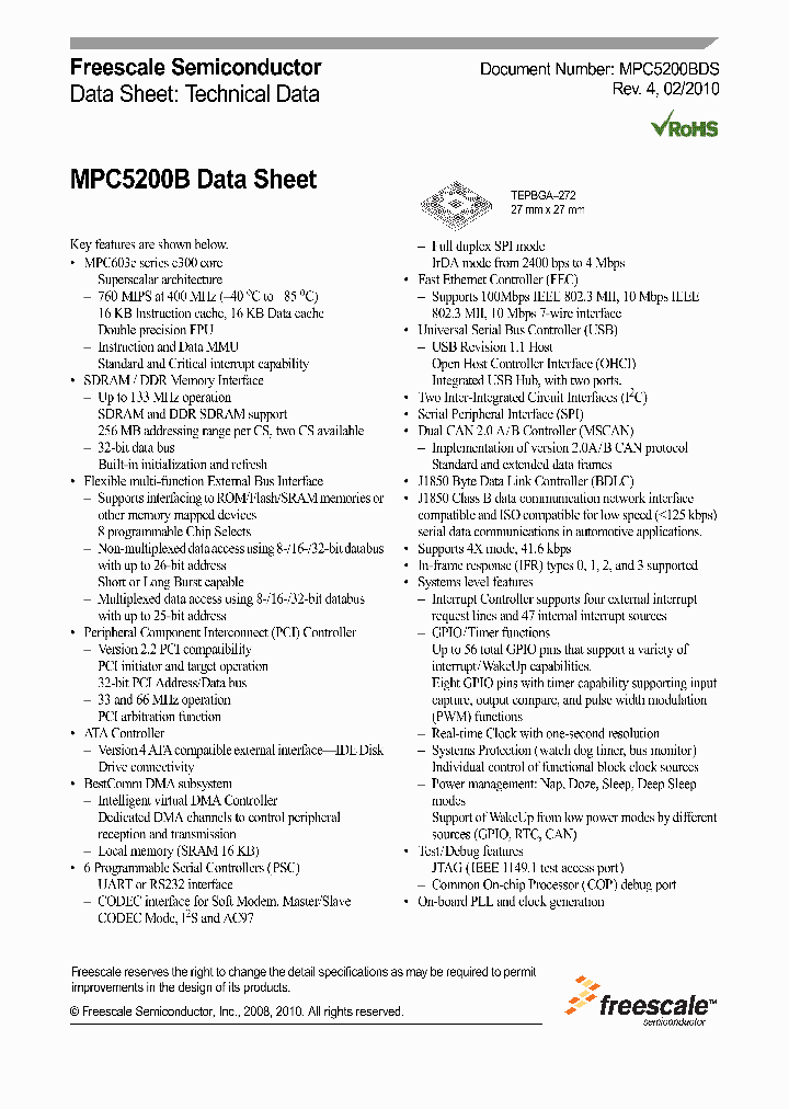 MPC5200B10_4625328.PDF Datasheet